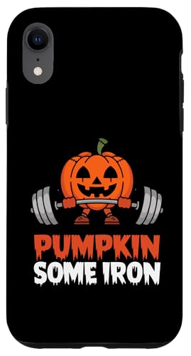 Hülle für iPhone XR Pumpkin Some Iron Gewichtheben Zombie Trick Or Treat von Zombie Halloween Lover Gifts