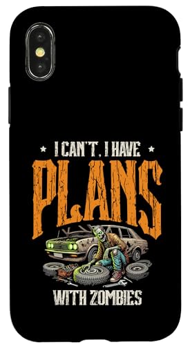 Ich kann keine Pläne mit Zombie Happy Halloween Eve haben Hülle für iPhone X/XS von Zombie Spooky Scary Halloween Design