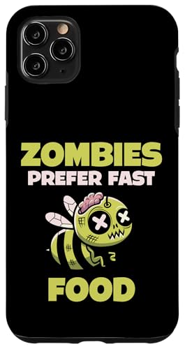 Zombies bevorzugen Fast Food Fröhlichen Halloween-Abend Hülle für iPhone 11 Pro Max von Zombie Spooky Scary Halloween Design