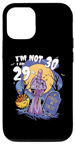 Hülle für iPhone 12/12 Pro Spooky 30th Birthday - 29 + Zombie Finger for Halloween von Zombie Themed Birthday Outfit for Halloween Fans