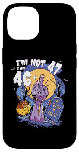 Hülle für iPhone 14 47th Birthday Zombie Tee - 46 + Zombie Finger for Halloween von Zombie Themed Birthday Outfit for Halloween Fans