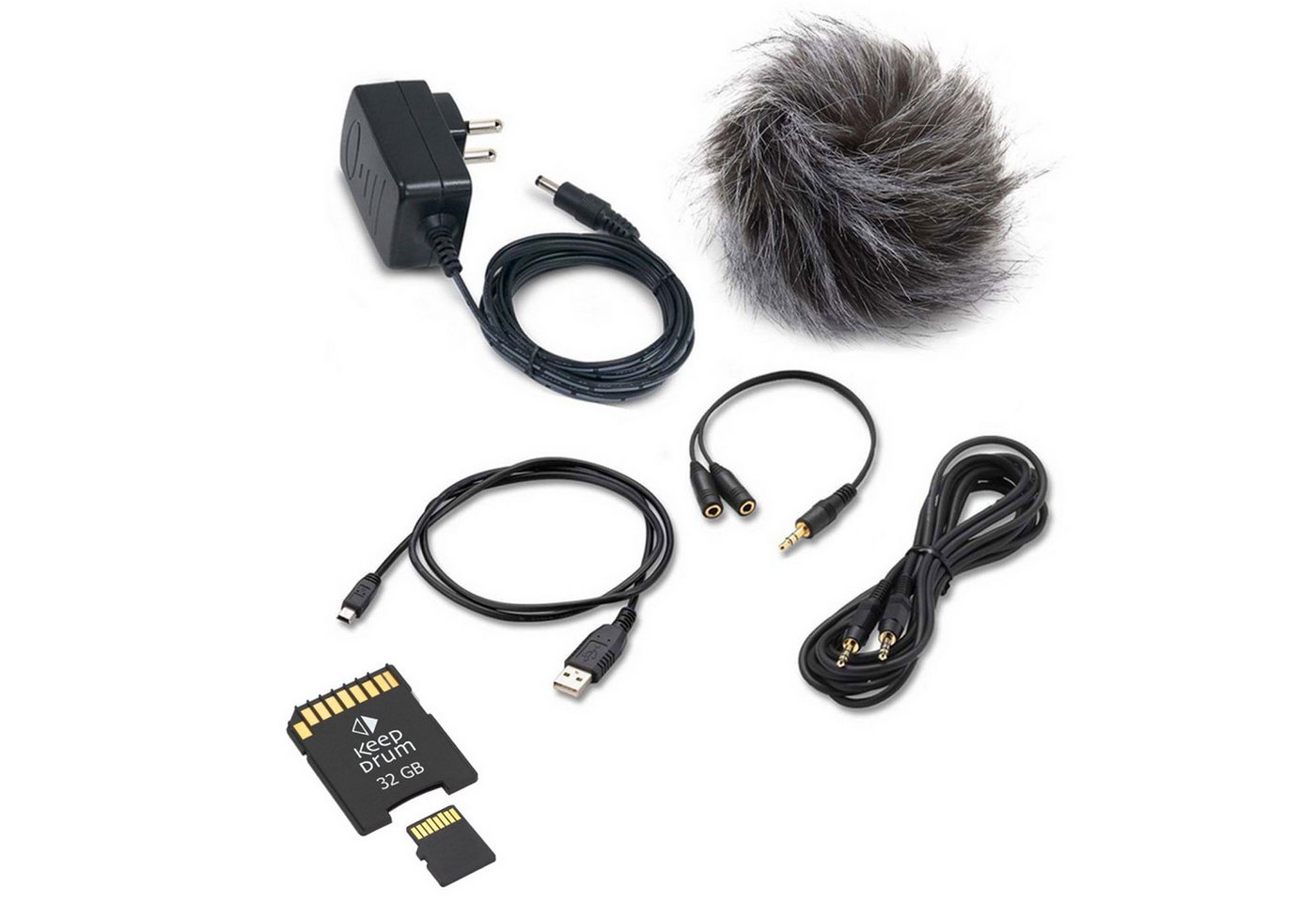 Zoom Audio Zoom APH4n PRO Zubehör-Set mit Speicherkarte 32GB Digitales Aufnahmegerät (mit Speicherkarte) von Zoom Audio