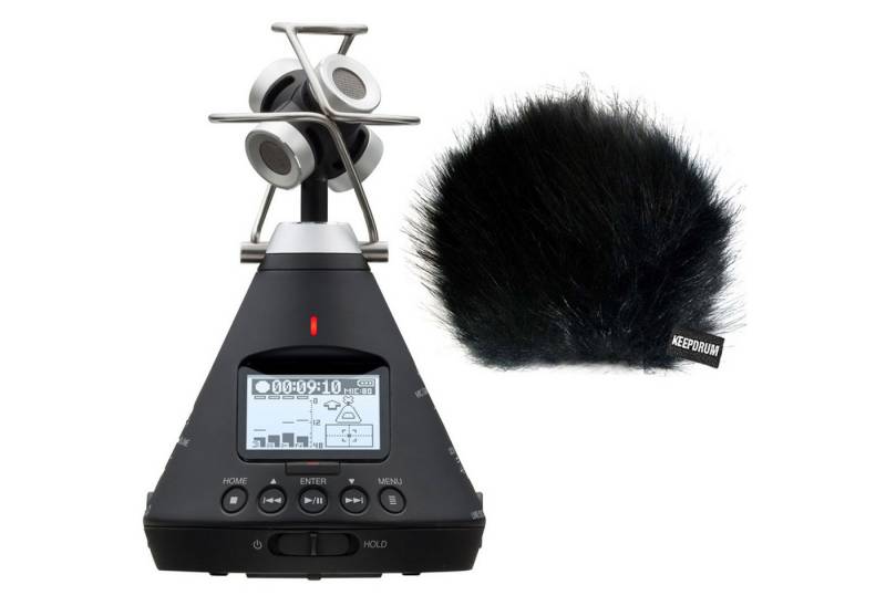 Zoom Audio Zoom H3-VR 360° Audio-Recorder mit Fell-Windschutz Digitales Aufnahmegerät (mit Windschutz) von Zoom Audio