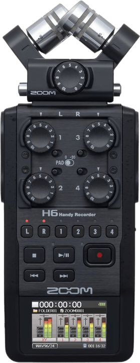 Zoom H6 Tragbarer 6-Spur-Audiorecorder von Zoom