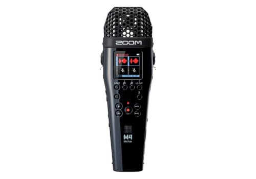 Zoom M4 MicTrak 4-Spur-Audiorecorder | 2 XLR/Combo-Eingänge | 32-Bit-Float-Technologie | Timecode-Generator | Audioaufnahmen für Musiker und Filmemacher | schwarz | von Zoom