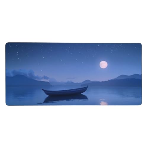 Boot Gaming Mauspad XXL 500x250x4mm, Sternenhimmel Mousepad Vernähte Kanten Wasserdicht Anti-Rutsch Basis Desk Mat für PC, Laptop Verbesserung der Präzision und Geschwindigkeit der Büroarbeit-GZ62 von Zosoore