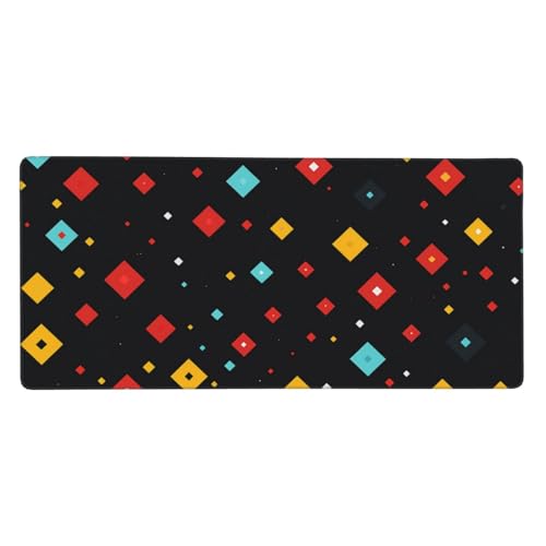 Bunt Mauspad XXL 1000 x 500 x 4mm, Groß Gaming Mauspad Abstrakt Mousepad Vernähte Kanten, rutschfeste Gummibasis und Wasser Resistent Weiche Oberfläche, Gaming zubehör für Maus und Tastatur Deko-GZ21 von Zosoore