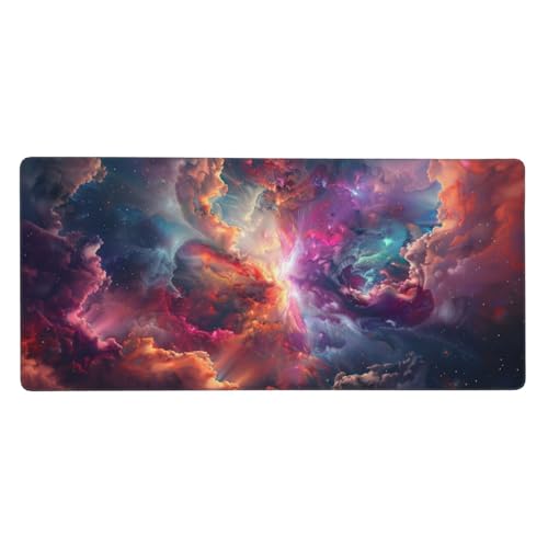 Gaming Mauspad Bunt, Wolke Mauspad XXL 600x300x3 mm, Anti Rutsch Basis und Wasser Resistent Weiche Oberfläche Mouse Pad Verbesserung Präzision und Geschwindigkeit der Büroarbeit, Zimmer Deko G400 von Zosoore