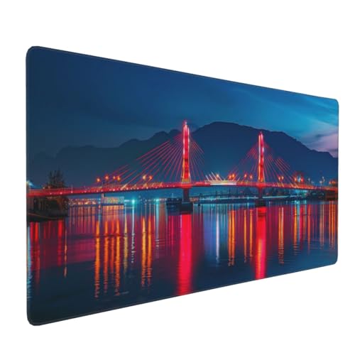 Gaming Mauspad Farbe, Stadt Mauspad XXL 600 x 300 x 4mm, Anti Rutsch Basis und Wasser Resistent Weiche Oberfläche Mouse Pad Verbesserung Präzision und Geschwindigkeit der Büroarbeit, Zimmer Deko-GZ163 von Zosoore