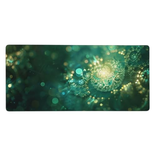 Gaming Mauspad Grün, Traum Mauspad XXL 1000x500x4mm, Anti Rutsch Basis und Wasser Resistent Weiche Oberfläche Mouse Pad Verbesserung Präzision und Geschwindigkeit der Büroarbeit, Zimmer Deko-GZ1085 von Zosoore