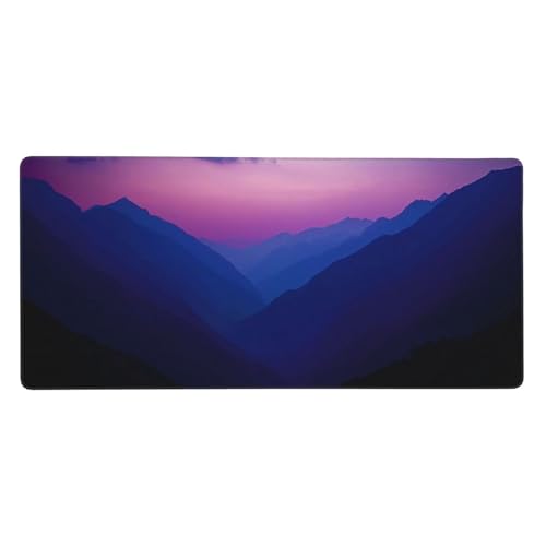 Gaming Mauspad Lila, Berg Mauspad XXL 800 x 300 x 4mm, Anti Rutsch Basis und Wasser Resistent Weiche Oberfläche Mouse Pad Verbesserung Präzision und Geschwindigkeit der Büroarbeit, Zimmer Deko-GZ1412 von Zosoore