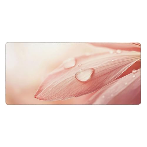 Gaming Mauspad Rosa, Blume Mauspad XXL 600 x 400 x 4mm, Anti Rutsch Basis und Wasser Resistent Weiche Oberfläche Mouse Pad Verbesserung Präzision und Geschwindigkeit der Büroarbeit, Zimmer Deko-GZ350 von Zosoore