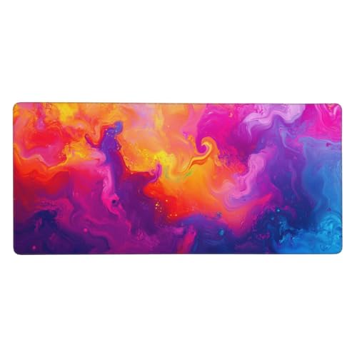 Gaming Mauspad Rosa, Wolke Mauspad XXL 600x300x3 mm, Anti Rutsch Basis und Wasser Resistent Weiche Oberfläche Mouse Pad Verbesserung Präzision und Geschwindigkeit der Büroarbeit, Zimmer Deko G364 von Zosoore