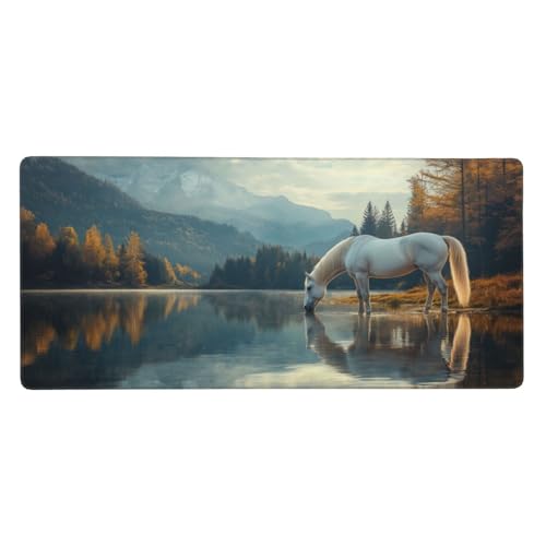 Gaming Mauspad See, Tier Mauspad XXL 600 x 400 x 4mm, Anti Rutsch Basis und Wasser Resistent Weiche Oberfläche Mouse Pad Verbesserung Präzision und Geschwindigkeit der Büroarbeit, Zimmer Deko-GZ416 von Zosoore