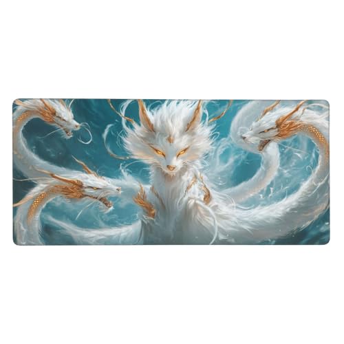 Gaming Mauspad Tier, Traum Mauspad XXL 700 x 400 x 4mm, Anti Rutsch Basis und Wasser Resistent Weiche Oberfläche Mouse Pad Verbesserung Präzision und Geschwindigkeit der Büroarbeit, Zimmer Deko-GZ28 von Zosoore