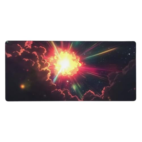 Gaming Mauspad Traum, Bunt Mauspad XXL 800 x 300 x 4mm, Anti Rutsch Basis und Wasser Resistent Weiche Oberfläche Mouse Pad Verbesserung Präzision und Geschwindigkeit der Büroarbeit, Zimmer Deko-GZ1022 von Zosoore