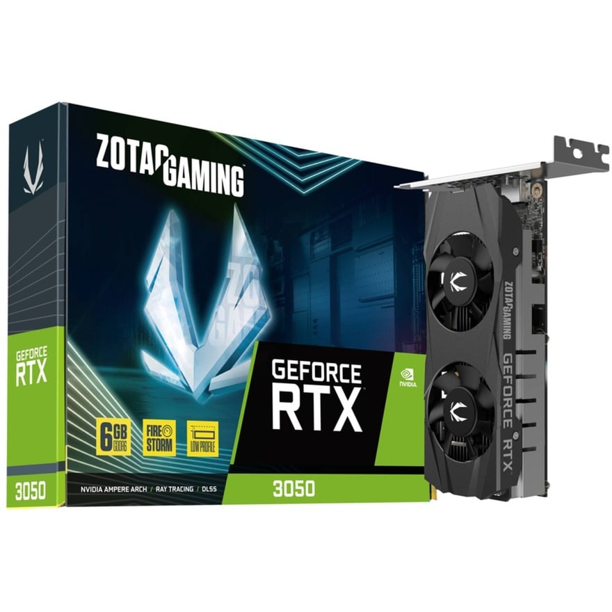 GeForce RTX 3050 6GB GDDR6 LP, Grafikkarte von Zotac