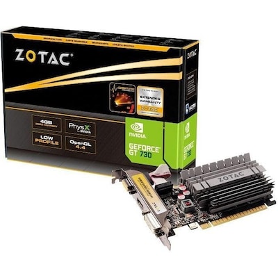 ZOTAC GeForce GT 730 Zone Edition 4GB DDR3 Grafikkarte LP DVI/HDMI/VGA von Zotac