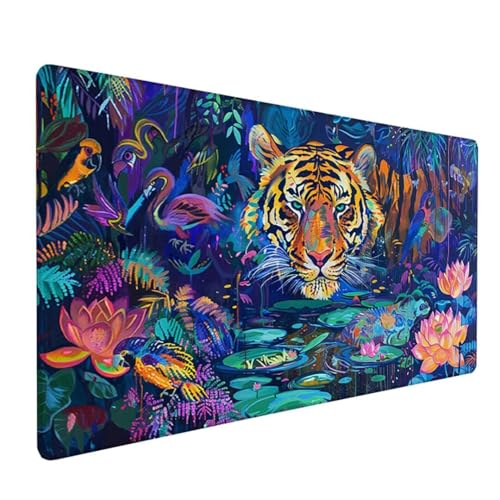 Blau Schreibtischunterlage Tier Mousepad Groß 1500 x 800 x 3 mm XXL Mauspad mit Wasserdicht rutschfest Gummibasis, für PC MacBook und Laptop Mousepad Gaming Zubehör für Büro Deko Aesthetic Z-891 von Zoulile