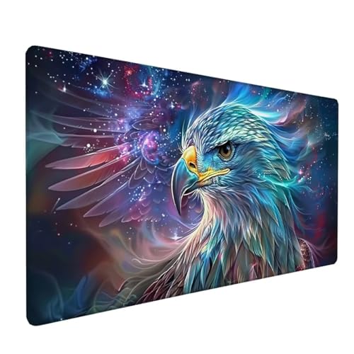 Farbe Schreibtischunterlage Adler Mousepad Groß 1500 x 800 x 3 mm XXL Mauspad mit Wasserdicht rutschfest Gummibasis, für PC MacBook und Laptop Mousepad Gaming Zubehör für Büro Deko Aesthetic Z-716 von Zoulile