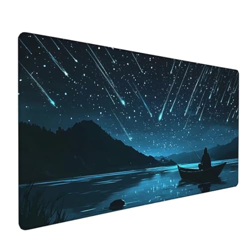 Grau Schreibtischunterlage Landschaft Mousepad Groß 1600 x 800 x 3 mm XXL Mauspad mit Wasserdicht Rutschfest Gummibasis, für PC MacBook und Laptop Mousepad Gaming Zubehör für Büro Deko Aesthetic Z-240 von Zoulile