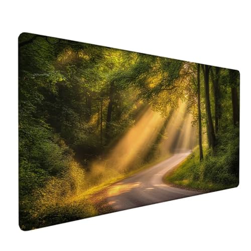 Grau Schreibtischunterlage Pflanze Mousepad Groß 1000x500x3 mm XXL Mauspad mit Wasserdicht rutschfest Gummibasis, für PC MacBook und Laptop Mousepad Gaming Zubehör für Büro Deko Aesthetic Z-380 von Zoulile