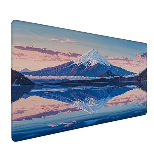 Japan Schreibtischunterlage Berg Fuji Mousepad Groß 1500 x 800 x 3 mm XXL Mauspad mit Wasserdicht Rutschfest Gummibasis, für PC MacBook und Laptop Mousepad Gaming Zubehör für Büro Deko Aesthetic Z-583 von Zoulile