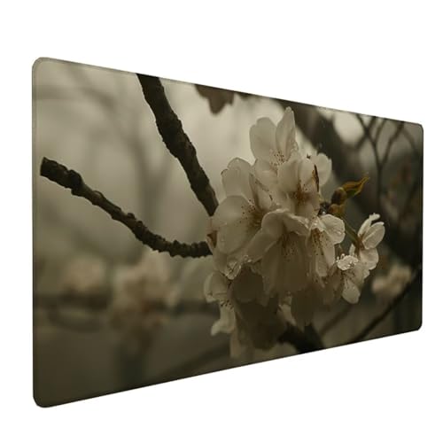 Rosa Schreibtischunterlage Baum Mousepad Groß 1000x500x3 mm XXL Mauspad mit Wasserdicht rutschfest Gummibasis, für PC MacBook und Laptop Mousepad Gaming Zubehör für Büro Deko Aesthetic Gifts Z-571 von Zoulile