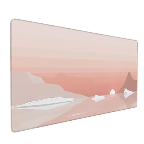 Rosa Schreibtischunterlage Einfach Mousepad Groß 1500 x 800 x 3 mm XXL Mauspad mit Wasserdicht rutschfest Gummibasis, für PC MacBook und Laptop Mousepad Gaming Zubehör für Büro Deko Aesthetic Z-561 von Zoulile