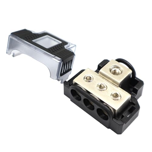 Zqkimzi Car Audio Splitter Block | Audio Splitter Fuse Holder for Connecting Block | Ground Distribution Block for Speaker and Amplifier Audio Splitter Block von Zqkimzi