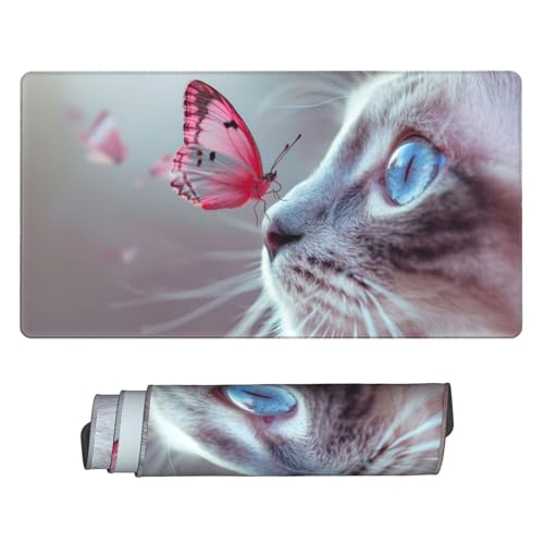 Architektur Mauspad Blume Gaming Mauspad XXL 800x300x3mm Großes Mousepad Verbessert Geschwindigkeit und Präzision, Schreibtischunterlage Vernähte Kanten WassXerdicht Anti-Rutsch für Gaming, Büro von Zsoxooll