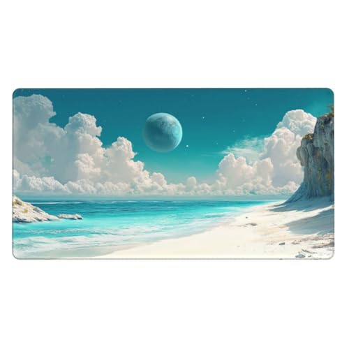 Mauspad Groß Delphin Schreibtischunterlage Groß 800x300x3mm XXL Mousepad Sonnenuntergang Mouse pad Zubehör mit Anti Rutsch Basis Mouse Pad Wasserdicht und Langlebig, Gaming Zubehör für Home Deko von Zsoxooll