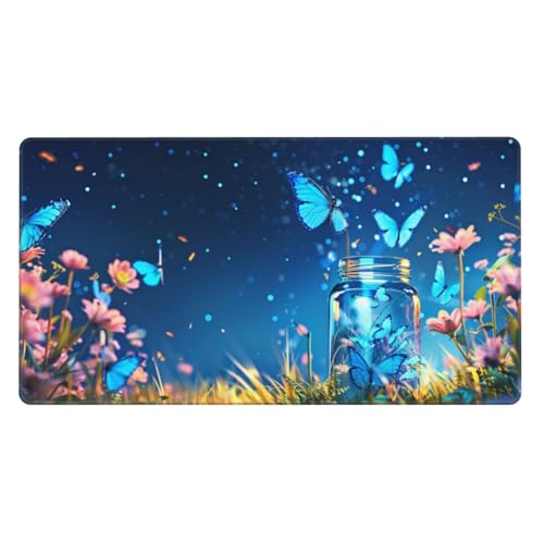 Mauspad Groß Fußball Schreibtischunterlage Groß 1200x600x3mm XXL Mousepad Fantasie Mouse pad Zubehör mit Anti Rutsch Basis Mouse Pad Wasserdicht und Langlebig, Gaming Zubehör für Home Zimmer Deko von Zsoxooll