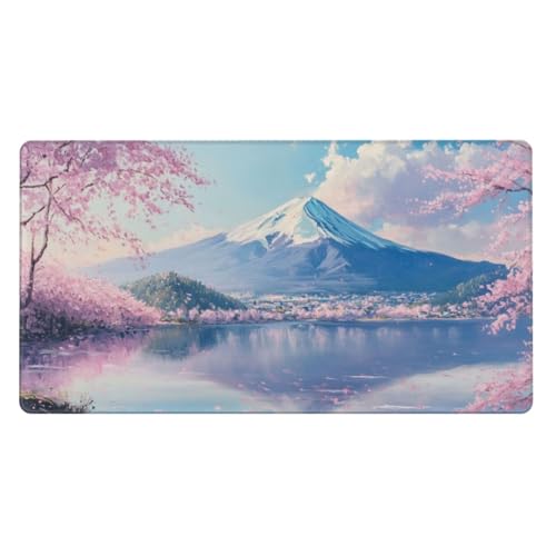 Mauspad Groß Hochlandrinder Schreibtischunterlage Groß 800x300x3mm XXL Mousepad Sonnenblume Mouse pad Zubehör mit Anti Rutsch Basis Mouse Pad Wasserdicht und Langlebig, Gaming Zubehör für Home Deko von Zsoxooll