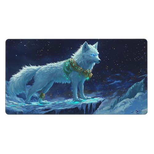 Mauspad Groß Tiger Schreibtischunterlage Groß 800x300x3mm XXL Mousepad Fantasie Mouse pad Zubehör mit Anti Rutsch Basis Mouse Pad Wasserdicht und Langlebig, Gaming Zubehör für Home Zimmer Deko von Zsoxooll