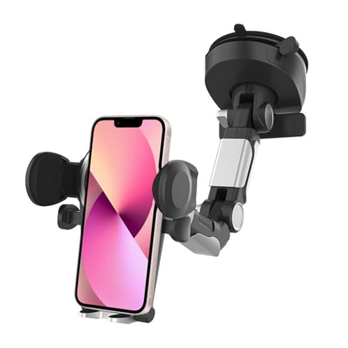Zuasdvnk Dashboard -Telefonhalter, Windschutzscheibenmontage -Telefonhalter, Saugnapfbecher -Handy -Autohalterung, Teleskoparm 360 Grad Rotation Handy -Wiege für die Windschutzscheibe für Auto von Zuasdvnk