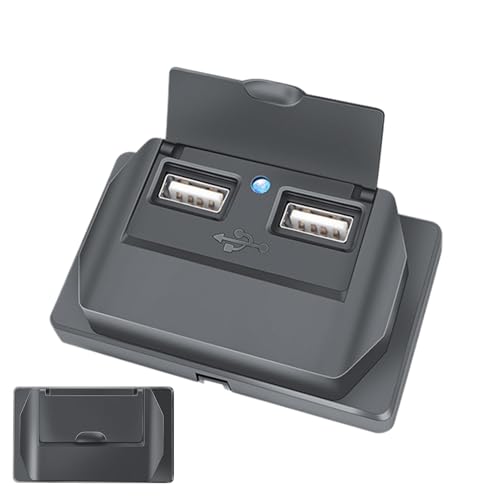 Zuasdvnk RV-USB-Steckdose, USB-Steckdose 12 V,3,1 A RV-USB-Anschlüsse, kleine USB-Steckdose | Auto-USB-Steckdosen-Ladegerät, USB-Steckdosen-Adapter-Ersatz, USB-Ladestation mit Abdeckung für von Zuasdvnk