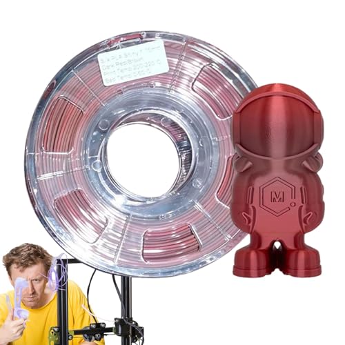 Zuasdvnk Seidenfilament 1,75,3D-Druckerfilament | 1,75 mm glänzendes Filament | Spulenfilament, zweifarbiges 3D-Druckfilament, 3D-Drucker-Verbrauchsmaterialien für die meisten 3D-Drucker von Zuasdvnk