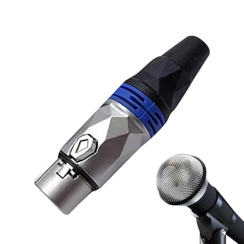 Zubehors Audio-Klinkenadapter, XLR-Kopfhörerstecker - Audio-Stecker-Stecker, weiblich, XLR-Kabeladapter - Audio Plug Cannon vergoldeter Mikrofonanschluss für Mikrofon von Zubehors