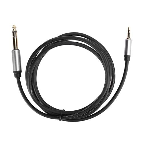 1/8 Bis 1/4 Kabel Stereo Audiokabel 5,9 Fuß, 3,5 Mm Stecker auf 6,35 Mm Stecker Audio Hilfseingangsadapter für Kopfhörer, Auto Heim Stereoanlagen, Lautsprecher, Tablets (1,8m) von Zunate