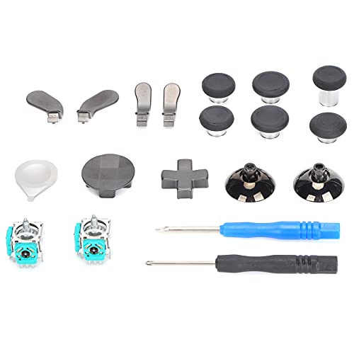 19 in 1 Metall Ersatz 6 Swap Thumbsticks, 4 Paddles & 2 Dpads mit Werkzeugen für Box One Elite 2 Controller von Zunate