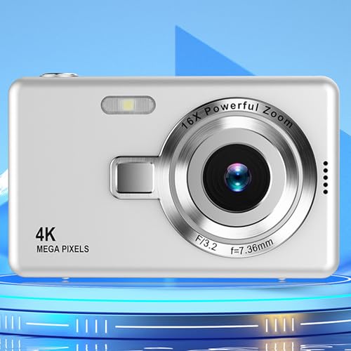 Digitalkamera, 12 MP 1080P Digitale Point-and-Shoot-Kamera mit 2,4-Zoll-Bildschirm, 16-fachem Zoom, Tragbare Kompaktkamera, Taschen-Digitalkamera für Kinder, Teenager, Mädchen, von Zunate