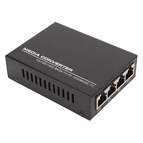 Gigabit-Ethernet-Medienkonverter, SFP-Glasfaser-auf-RJ45-Ethernet-Adapter, 1000Base auf 10/100/1000Base-T, Glasfaser-Transceiver-SFP-Modul, Bis zu 120 Km von Zunate