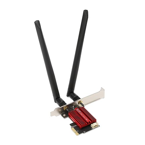 PCI-Express-Netzwerkkarte, Gigabit-Ethernet-Karte, PCIe-Netzwerkadapter, PCIE-WLAN-Karte für Desktop-PC mit Bluetooth 4.0, Dualband, Kompatibel mit Windows 7 8 10 11 von Zunate