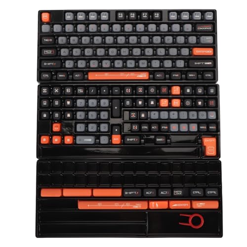 Zunate 154 Tasten PBT-Tastenkappen, Mechanische Tastatur-Tastenkappen für 61 87 98 104 108 Tasten, XDA-Höhe, Fünfseitige Thermosublimation von Zunate