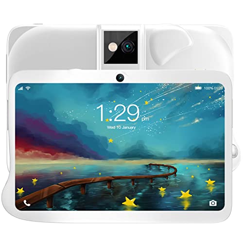 Zunate 7 Zoll Kinder Smart Tablet, 7 Zoll Tablet für Android 10,4 GB 32 GB ROM, Dual Band Bluetooth 5.0 Kinder Tablet, MT6592 8 Core, Ideales Kindergeschenk für Halloween, Weihnachten von Zunate