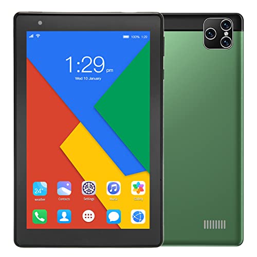 Zunate 7-Zoll-Tablet für, 2 GB 32 GB ROM Vorne 2 MP und Hinten 5 MP 5 G Zweifrequenz-WiFi 6000-mAh-Akku, Kids Edition-Tablet mit Inhalten für (EU-Stecker) von Zunate