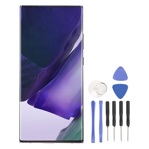 Zunate Austausch des Telefonbildschirms für Galaxy Note 20 Ultra 5G 4G, 6,8-Zoll-AMOLED-Telefonbildschirm-Digitizer-Baugruppe mit Reparaturwerkzeug, für SM N986, SM N986U, SM N986B, SM von Zunate