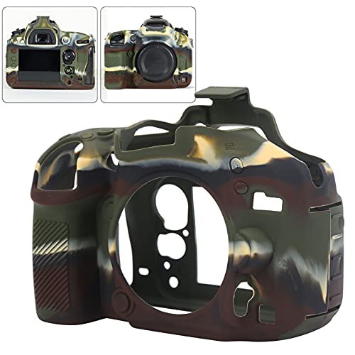 Digitalkamera Silikonhülle, Silikonkamerahülle für Nikon D600 / D610 Kamera, Soft Rubber Shell Schutzhülle Gehäuse DSLR Silikonhülle(Tarnung) von Zunate