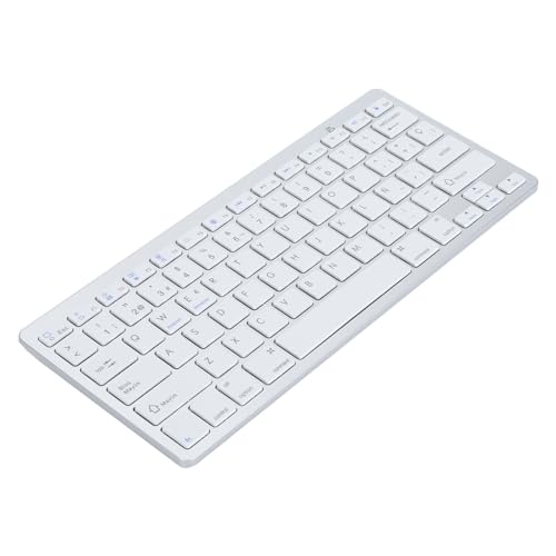 Zunate Drahtlose Spanische Tastatur, 78 Tasten Spanische Tastatur mit Dedizierter Ñ-Taste, Ergonomische Schreibmaschinen Bluetooth Tastatur für Laptop Computer Desktop von Zunate